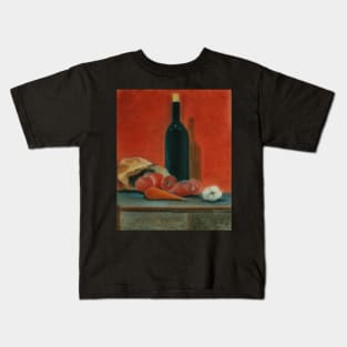 Onions, carrot,  garlic and a bottle of Wine... Kids T-Shirt